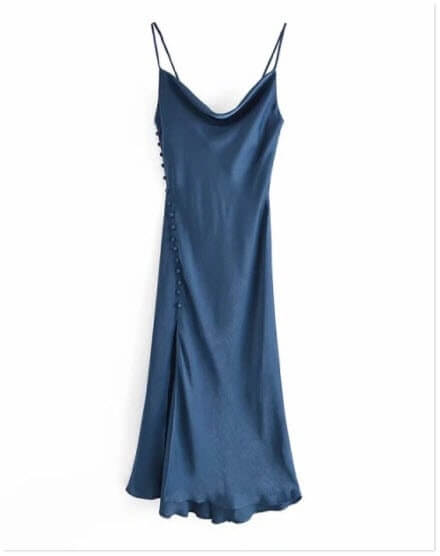 שמלת ערב כחולה מאלי אקספרס